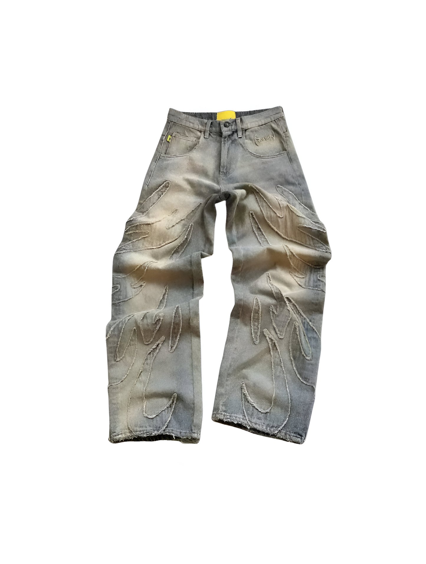 Ripped Stitch Streetwear Jeans - Loose fit